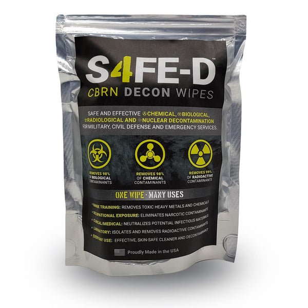 S4FE-D™ CBRN Decon Wipes Pouch - 50ct.